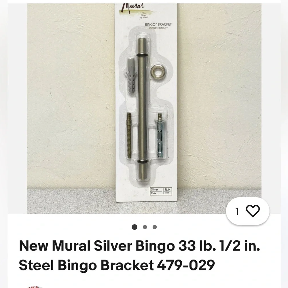 Mural Silver Wall Decor Display Bracket